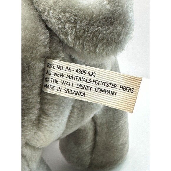Vintage 1990s Walt Disney's World On Ice Aladdin Abu Elephant Plush Toy WITH TAG - Picture 8 of 9